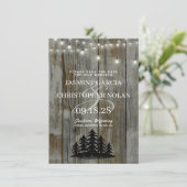 Rustikaler Schwarzwald Save The Date (Stehend Vorderseite)