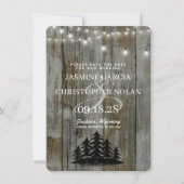 Rustikaler Schwarzwald Save The Date (Vorderseite)