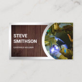 Rustikaler Schweissstoff aus Holz Visitenkarte (Vorderseite)