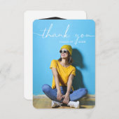 Rustikaler Script-Abschluss Vielen Dank Karten (Vorne/Hinten)