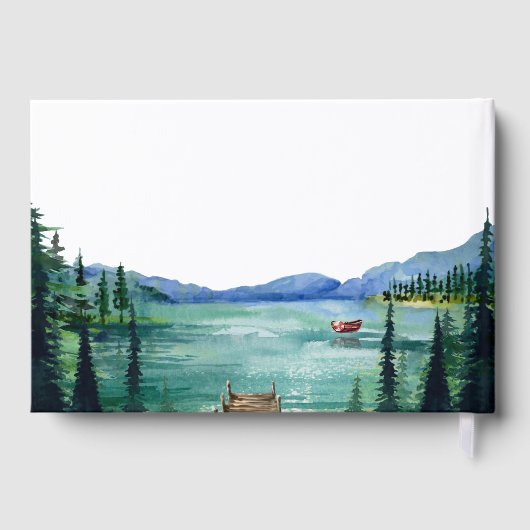 Rustikaler See | Lake House Gästebuch (Rückseite)