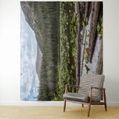 Rustikaler See // Lilly Pond Green Blätter Wandteppich (Beispiel)