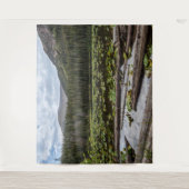 Rustikaler See // Lilly Pond Green Blätter Wandteppich (Vorderseite)