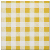 Rustikaler Senf Yellow Gingham Buffalo Kariert Stoff (Muster)