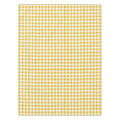 Rustikaler Senf Yellow Gingham Buffalo Kariert Tischdecke (Vorderseite)