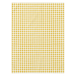 Rustikaler Senf Yellow Gingham Buffalo Kariert Tischdecke