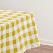 Rustikaler Senf Yellow Gingham Buffalo Kariert Tischdecke (Beispiel)