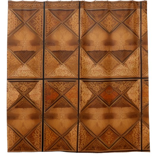 Rustikaler Shabby Chic Duschvorhang (Vorderseite)