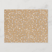 Rustikaler Silberner Liebe Herzkalender Save the D Ankündigungspostkarte (Rückseite)