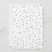 Rustikaler Silberner Liebe Herzkalender Save the D Date (Rückseite)