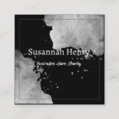 Rustikaler Silberschmuck in Handarbeit Quadratische Visitenkarte (Vorderseite)