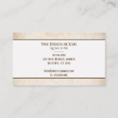 Rustikaler Silhouette Visitenkarte (Rückseite)