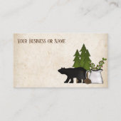 Rustikaler Silhouette Visitenkarte (Vorderseite)