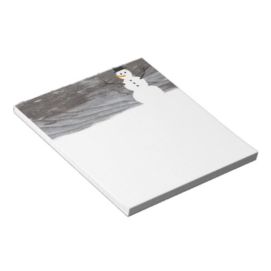 Rustikaler Snowman Notizblock (angewinkelt)