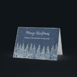 Rustikaler Snowy Forest Grandson Frohe Weihnachten Karte<br><div class="desc">Frohe Weihnachten für Enkelkarte mit einem rustikalen und schneebedeckten Wald.</div>