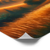 Rustikaler Sonnenaufgang Poster (Ecke)