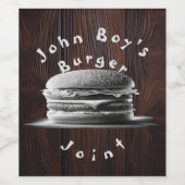 Rustikaler Spaß GRILLEN Bauernhof Party Weinetikett (Einzelnes Label)