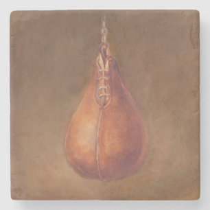 Rustikaler Sport Boxen Steinuntersetzer