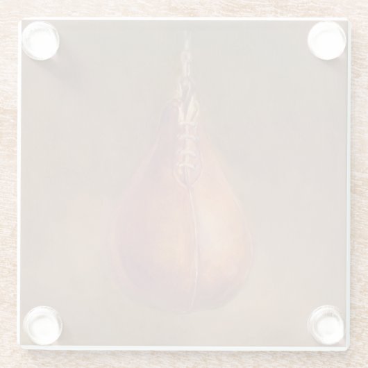 Rustikaler Sport boxendes | Glasuntersetzer (Rückseite)