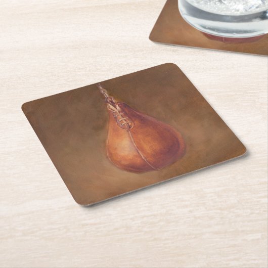 Rustikaler Sport boxendes | Rechteckiger Pappuntersetzer (angewinkelt)