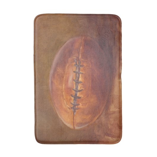Rustikaler Sport | Fußball Badematte (Vorderseite Vertikal)