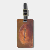 Rustikaler Sport | Fußball Gepäckanhänger (Vorderseite vertikal)