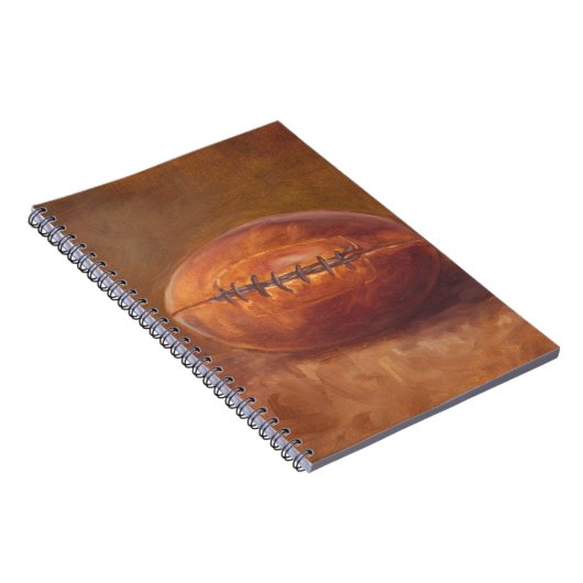 Rustikaler Sport | Fußball Notizblock (Rechte Seite)