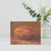 Rustikaler Sport | Fußball Postkarte (Stehend Vorderseite)