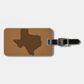 Rustikaler Staat von Texas Gepäckanhänger (Vorderseite horizontal)