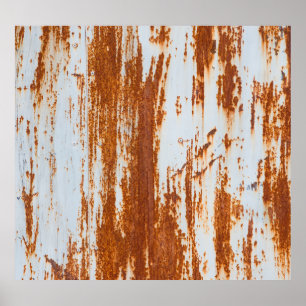 Rustikaler Stahl: Grunge Wall Texture Poster