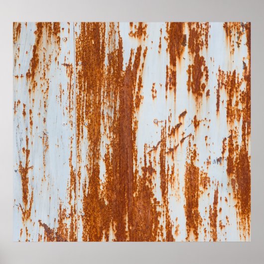 Rustikaler Stahl: Grunge Wall Texture Poster (Vorne)