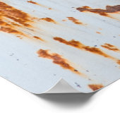 Rustikaler Stahl: Grunge Wall Texture Poster (Ecke)