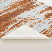 Rustikaler Stahl: Grunge Wall Texture Sherpadecke (3/4)