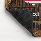 Rustikaler Stall American Flag Mouse Pad Mousepad (Ecke)