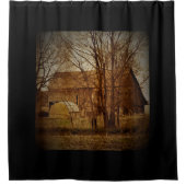 Rustikaler Stall Duschvorhang (Vorderseite)