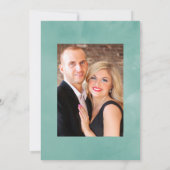 Rustikaler Stall Eukalyptus Anemone Wedding Einladung (Rückseite)