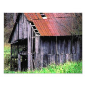 Rustikaler Stall Fotodruck (Vorne)