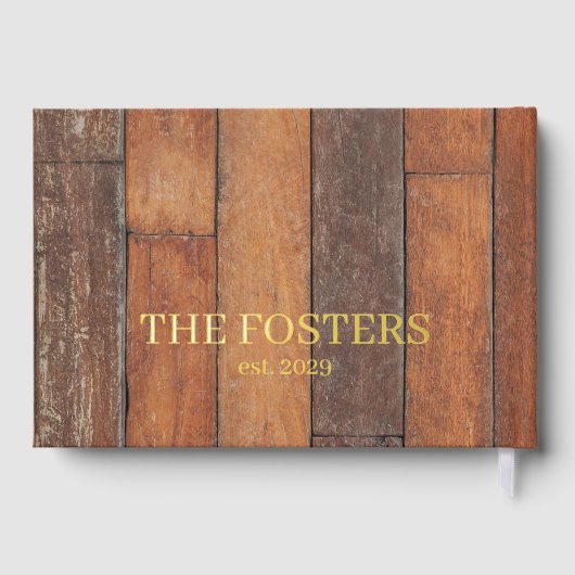 Rustikaler Stall Gästebuch (Rückseite)