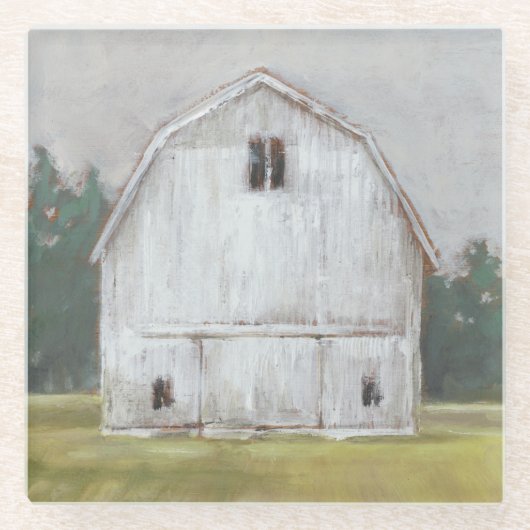 Rustikaler Stall Glasuntersetzer (Vorderseite)