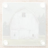 Rustikaler Stall Glasuntersetzer (Rückseite)