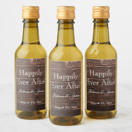 Rustikaler Stall glücklich je nach Gastgeschenk Ho Weinetikett