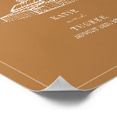 Rustikaler Stall Goldenrod Hochzeit im Herbst Will Poster (Ecke)