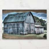 Rustikaler Stall Lebensmitteletikett (Einzelnes Label)