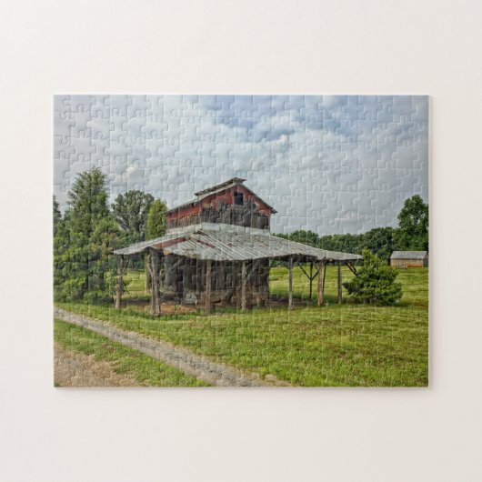 Rustikaler Stall North Carolina. Puzzle (Horizontal)