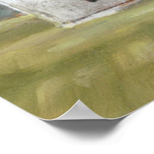 Rustikaler Stall Poster (Ecke)