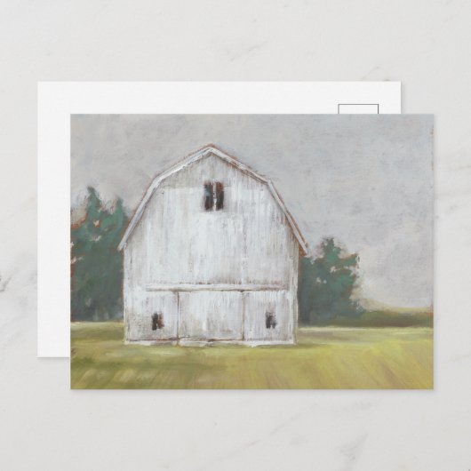 Rustikaler Stall Postkarte (Vorne/Hinten)