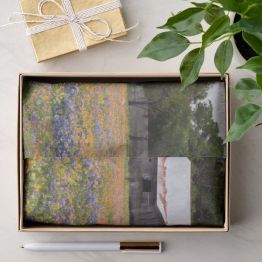 Rustikaler Stall Texas Bluebonnets Decoupage Seidenpapier (Geschenk)