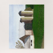 Rustikaler Stall und Silo Szene Puzzle (Vertikal)