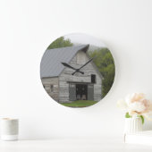 Rustikaler Stall - Vermont Große Wanduhr (Zuhause)