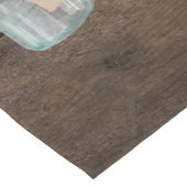 Rustikaler Stall Wedding Wood Mason Jar Babys Atem Kurzer Tischläufer (Ecke)